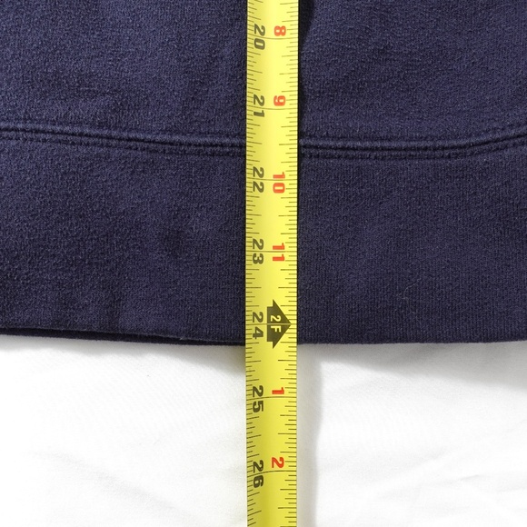 Men's | Nautica | Navy Blue Quarter Zip Pullover Fleece Sweater - Medium - Picture 9 of 10